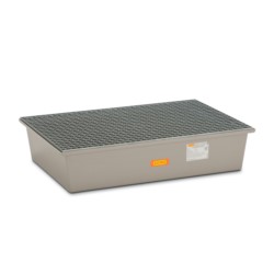Wanna wychwytowa z kratownicą ocynkowaną pod 2 beczki GRP 220l,1280 x 850 x 290  mm