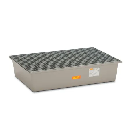 Wanna wychwytowa z kratownicą ocynkowaną pod 2 beczki GRP 220l,1280 x 850 x 290  mm