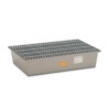 Wanna wychwytowa z kratownicą GRP pod 2 beczki 220l, 1280 x 850 x 290 mm