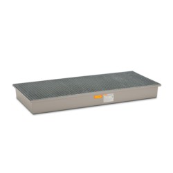 Wanna wychwytowa z kratownicą stalową ocynkowaną pod 3 beczki GRP 220l, 1880 x 850 x 200 mm