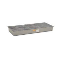 Wanna wychwytowa z kratownicą  GRP pod 3 beczki 220l, 1880 x 850 x 200 mm