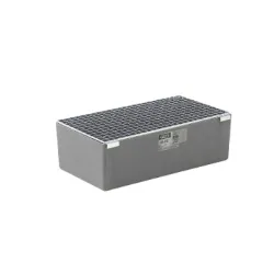 Capture tray with galvanized GRP grating 65l, 820 x 420 x 240 mm
