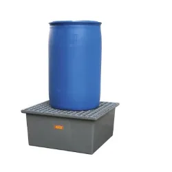 Drain pan with galvanized grate GRP 210 l, 850 x 850 x 400 mm