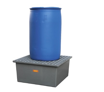 Wanna wychwytowa z kratownicą ocynkowaną  GRP 210l, 850 x 850 x 400 mm