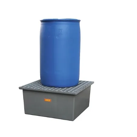 Wanna wychwytowa z kratownicą ocynkowaną  GRP 210l, 850 x 850 x 400 mm
