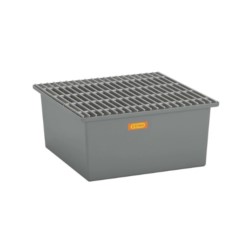 Wanna wychwytowa z kratownicą ocynkowaną pod 2 beczki GRP 210l, 850 x 850 x 400 mm