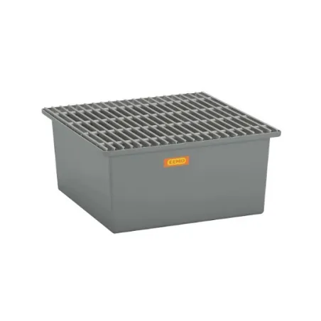 Wanna wychwytowa z kratownicą ocynkowaną pod 2 beczki GRP 210l, 850 x 850 x 400 mm
