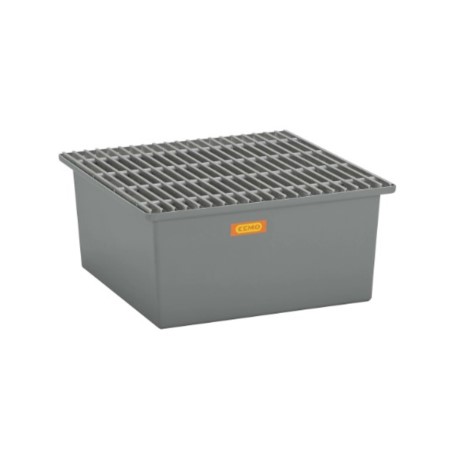 Wanna wychwytowa z kratownicą ocynkowaną pod 2 beczki GRP 210l, 850 x 850 x 400 mm Wanna wychwytowa z kratownicą ocynkowaną pod 2 beczki GRP 210l, 850 x 850 x 400 mm