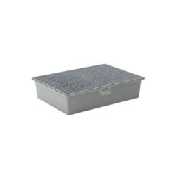 Wanna wychwytowa z kratownicą ocynkowaną pod 2 beczki GRP 220l, 1280 x 850 x 290 mm