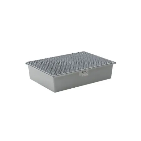 Wanna wychwytowa z kratownicą ocynkowaną pod 2 beczki GRP 220l, 1280 x 850 x 290 mm