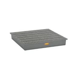 Wanna wychwytowa z kratownicą pod 4 beczki GRP 220l, 1280 x 1280 x 200 mm