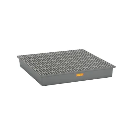 Wanna wychwytowa z kratownicą pod 2 beczki GRP 220l, 1280 x 1280 x 200 mm