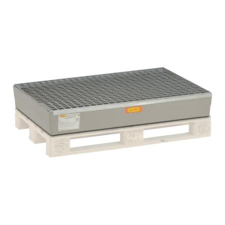 Catch basin with galvanized grid GRP 150l,1280 x 850 x 190 mm