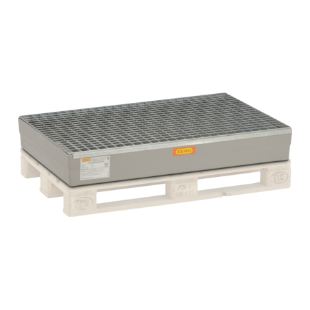 Wanna wychwytowa z kratownicą ocynkowaną GRP 150l,1280 x 850 x 190 mm
