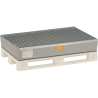 Wanna wychwytowa z kratownicą ocynkowaną GRP 150l,1280 x 850 x 190  mm