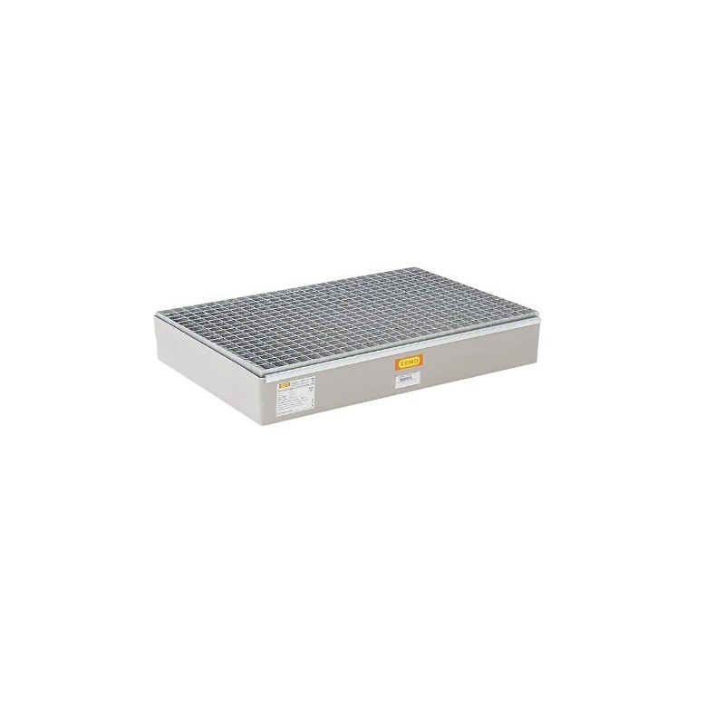 Wanna wychwytowa z kratownicą ocynkowaną  GRP 150l, 1200 x 800 x 240 mm