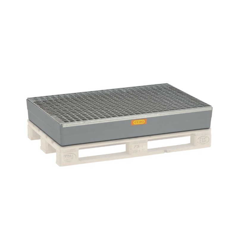 Wanna wychwytowa z kratownicą do europalet  GRP 150l,1200 x 800 x 235 mm