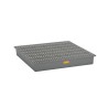 Wanna wychwytowa z kratownicą ocynkowaną pod 4 beczki GRP 220l, 1280 x 1280 x 210 mm