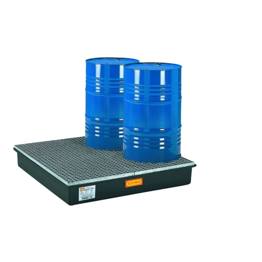 Wanna wychwytowa z kratownicą GRP 220l, 1280 x 1280 x 210 mm