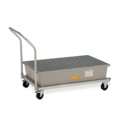 Mobliny stalowy wózek z kratownicą stalową ocynkowaną  pod 2 beczki GRP 220l,1520 x 860 x 1080 mm