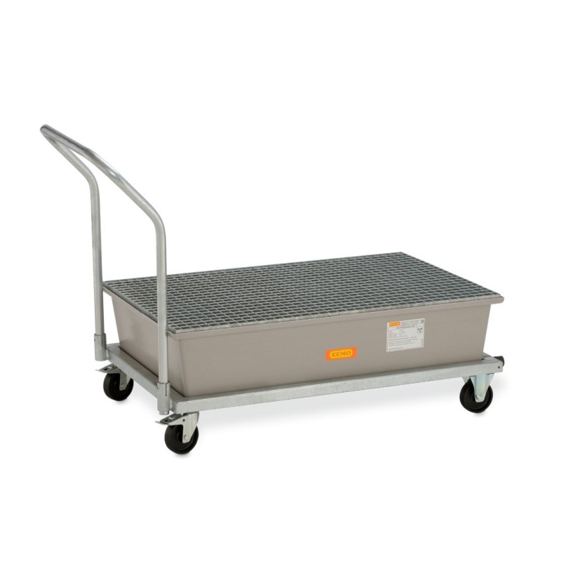Mobliny stalowy wózek z kratownicą stalową ocynkowaną  pod 2 beczki GRP 220l,1520 x 860 x 1080 mm