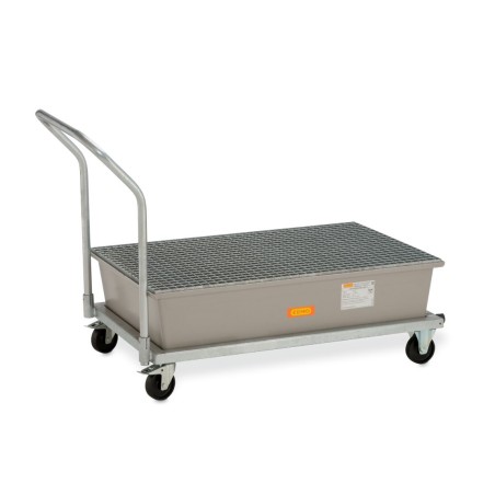 Mobliny stalowy wózek z kratownicą stalową ocynkowaną pod 2 beczki GRP 220l,1520 x 860 x 1080 mm