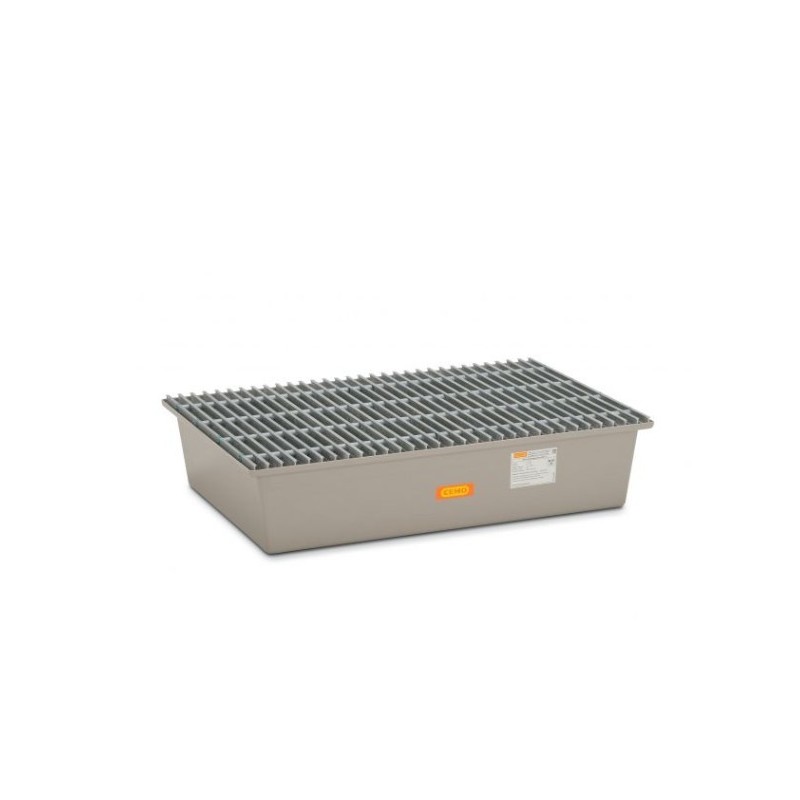 Wanna wychwytowa z kratownicą wzmocnioną pod 2 beczki GRP 220l, 1280 x 850 x 290 mm