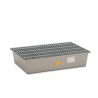 Wanna wychwytowa z kratownicą wzmocnioną pod 2 beczki GRP 220l, 1280 x 850 x 290 mm