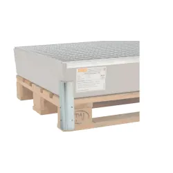 Angle bracket for screwing to the GRP 150 spill containment tray, pack of 2 pcs.