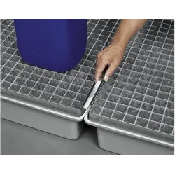 Protective rail for spill containment tray 4-block GRP 220/2 and 220/4