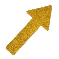 Anti-slip floor sign – yellow arrow 130 × 280 mm, for high traffic, set of 10 pcs.