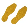 Non-slip floor sign – yellow footprints 95 × 265 mm (pair), for heavy traffic, set of 10 pcs.