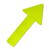 Anti-slip floor sign – fluorescent arrow 130 × 280 mm, R13, set of 10 pcs.