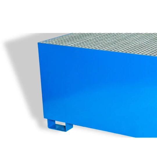 Painted spill containment sump with grate 1150 x 1300 x 780 mm