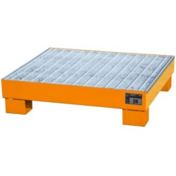 Wanna wychwytowa stalowa z kratownicą pod 4 beczki, 910 × 800 × 225 mm