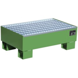 Wanna wychwytowa stalowa z kratownicą pod 2 beczki, 800 x 510 x 295 mm