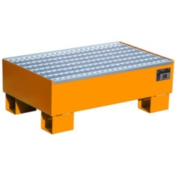 Wanna wychwytowa stalowa z kratownicą pod 2 beczki, 800 x 510 x 295 mm