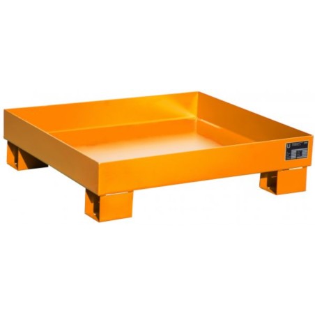 Wanna wychwytowa stalowa bez kratownicy, AW 60-2, malowana, pomarańczowa,  900 x 800 x 220 mm
