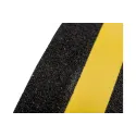 Anti-slip multifunctional tape – black with a yellow stripe, roll 50 mm × 18.3 m