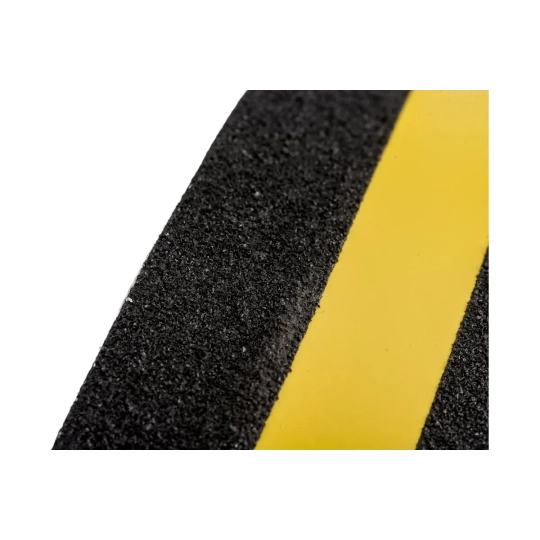 Anti-slip multifunctional tape – black with a yellow stripe, roll 50 mm × 18.3 m