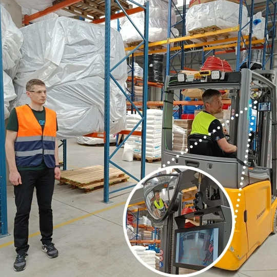 System antykolizyjny dla pojazdów AI 4S -FORKLIFT jednostka centralna + 1 kamera