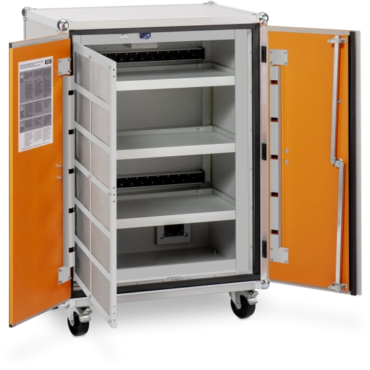 Charging cabinet for 8/10 Premium batteries, fire-resistant 60 min