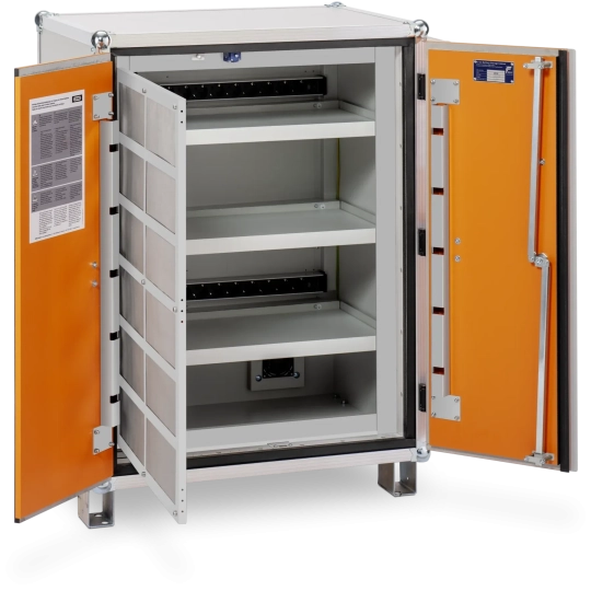 Battery charging cabinet 8/10 Premium Plus fire-resistant 60 min