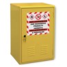 Self-assembly cabinet for flammable liquids, single-door, 415 x 300 x 600 mm