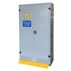 Cabinet for 3/4 gas cylinders, double-door, 1075 x 500 x 1850 mm