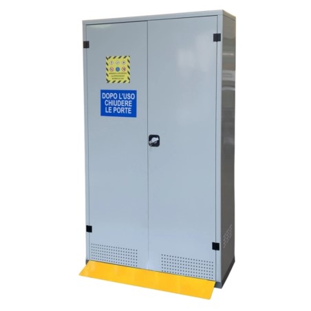Szafa na 3/4 butle gazowe, dwudrzwiona, 1075 x 500 x 1850 mm