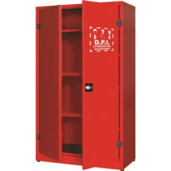 Wardrobe for personal protective equipment for self-assembly, two-door, 1075 x 500 x 1850 mm