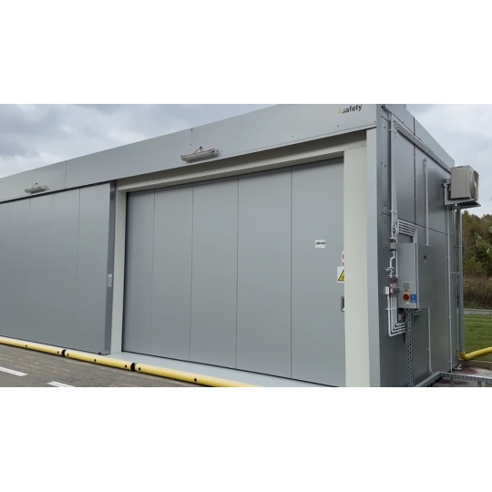 Two-story fire-resistant REI120 container for 40 Euro pallets 10500 x 3500 x 3300 mm