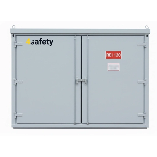 Kontener jednopoziomowy, ognioodporny REI120 na 2 IBC 3000 x 1500 x 2500 mm