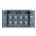 Single-level, fire-resistant REI120 container for 2 IBCs 3000 x 1500 x 2500 mm